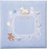 サンヨー 誕生アルバム Lサイズ/100年台紙・ビス式 どうぶつブルー