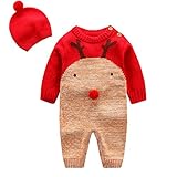 エルフ ベビー(Fairy Baby)クリスマスベビーロンパース 帽子付き トナカイ コスチューム 仮装 着ぐるみ 80cm