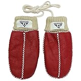 手袋 子供用 GROOFOO ミトン型 ジュニア キッズ グローブ ひも付き 冬 保温 防寒 裏起毛 モコモコ 男の子 女の子 レザー かわいい 編み手袋 ベビーグローブ スキー 雪遊び 通園 通学 