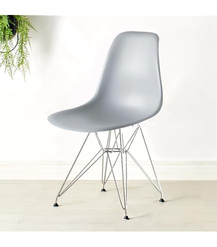 【新品・未使用】Triangolo Chair ダイニングチェア 椅子　シルバー Amazon｜Triangolo Chair ダイニングチェア 椅子 シルバー