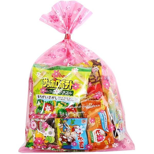 Amazon.co.jp: お菓子 詰め合わせ 透明袋 430円 袋詰め おかしの