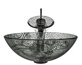Theポラリス洗面台p426バスルームアンサンブル( Bundle – 4 Items :舟形シンク、滝蛇口、ポップアップ排水、シンクリング) P426-ORB