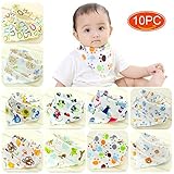 Elesa Miracle Baby and Toddler Bandana Drool Bibs, Value Set, Absorbent Cotton with Adjustable Snaps