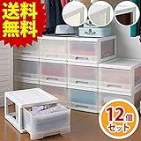 送料無料！ 収納ボックス　クローゼットケースＡＷ　12個セット 衣装ケース　収納ケース　プラスチック　引き出し　クローゼット収納　ボ【大型】