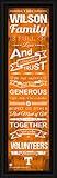 大学のテネシー州 – Tennessee Volunteers – ファミリCheer Personalized Framed Print – カスタマイズNow – 公式ライセンス – Decade
