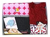 Exprenade(エクスプレナード) a706可愛いお出かけギフト5点セット(セット内容:エクスプレナード母子手帳ケースブラックカモフラデニムoobiニット帽赤2-3years kukiロングスリー