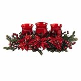 自然に近い 4914 ポインセチア ベリートリプル Candleabrum レッド【並行輸入品】+NONOKUROオリジナルミニミニクロス