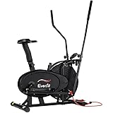 Everfit Exercise Bike, 4 in 1 Elliptical Cross Trainer Stationary Cardio Training Bicycle Indoor Cycling Gym Equipment Home W