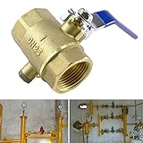 真鍮製ボールバルブ ボール弁 ブルーレバーハンドル サイズ1 PN16