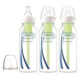 Dr. Brown's Bottles 3 Pack (8 oz), Option Bottles Can Be Used with or without the Vent by Dr. Brown'