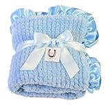 Max DanielベビーブルーChenille – Double sided- Ruffle Edge 1192
