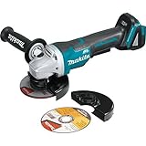 Makita XAG06Z 18V LXT Lithium-Ion Brushless Cordless 4-1/2" Paddle Switch Cut-Off/Angle Grinder Kit,