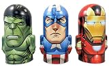 Tin貯金箱、Avengers Assemble文字形状ドーム、Tinコインバンクwith Arms ,パックof 3