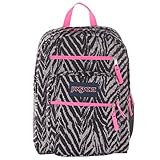 JanSport Big Student Backpack - 2100cu in Grey Tar Wild At Heart, One Size [並行輸入品]