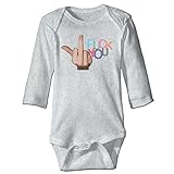 NINKI ベビー服 ファック手まね　 長袖 カバーオール 6ヶ月~24ヶ月 100%コットン 出産祝い Size 12 Months グレー