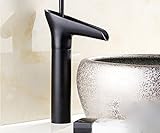 Rozinsanitary Oil Rubbed Waterfall Bathroom Basin Faucet One Lever Countertop Basin Mixer Tap [並行輸入品