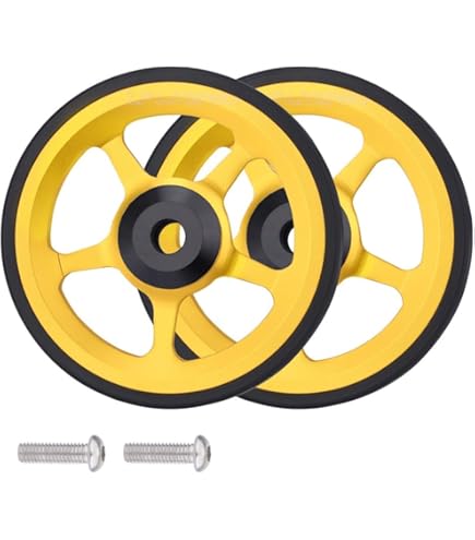 brompton用　ti parts イージーホイール　 Easy Wheel TPW Brompton Al Easy Wheels, 66mm - Clever Cycles Ebike