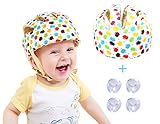 ベビーヘルメット 軽量 スポンジヘルメット ベビー ヘッドガード プロテクター 保護 衝撃吸収 コーナークッション４個付き　 (カラフル)