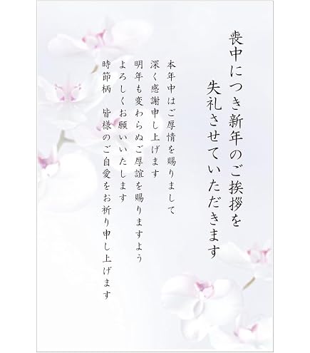 Amazon | 喪中はがき 20枚【詳細記入不要】私製はがき インクジェット