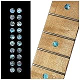 1/4インチ ドット セット(アバロンBLUE) ギターに貼る インレイステッカー 090-14-BL