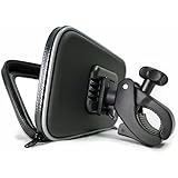 【エレワークス】 パナソニック(Panasonic) ７インチ ゴリラ 自転車＆バイク用 防水ケース付き ダブルロック式 取付キット・スタンド