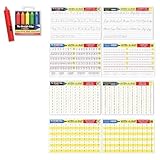 6 Item Bundle: Melissa & Doug Ages 5+ Color-A-Mat Learning Placemats & Crayons with Free Activity Bo