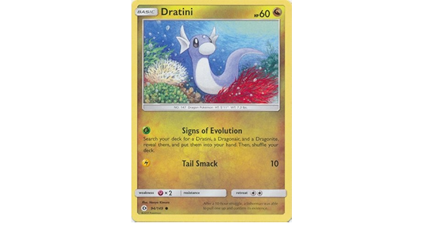 Amazon ポケモンカードゲーム 英語版 ミニリュウ Pokemon Dratini 94 149 Sun Moon トレカ 通販