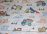 Boy Zone Colorful Construction Vehicles Twin Sheet Set [並行輸入品]
