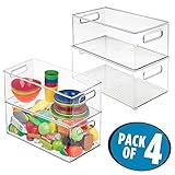 mDesign pk2 N3 n4of75230clr Pack of 4 Bins クリア 6762MDT