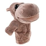 Kesoto 11カラー選択　ハンドパペット　ぬいぐるみ　子供　幼児　おもちゃ　手指人形　漫画　動物　認知玩具　柔らかい - 馬