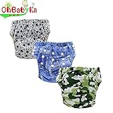 Ohbabyka 3層トレパン3枚セット ベビー トレーニングパンツ ベビー服 ブルマトレパン 子供 (XLK020506)