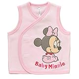 西松屋 フリースベスト（ベビーミッキー＆ミニー） 【新生児50-70cm】　ピンク