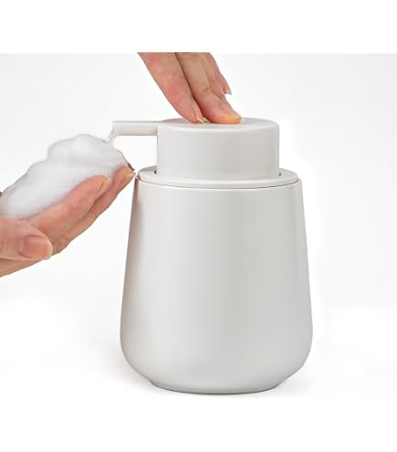 Amazon｜LAZEENOOK ソープディスペンサー 泡 陶器 ポンプ ボトル