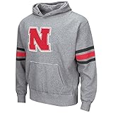 ネブラスカCornhuskers NCAA「ボルト」プルオーバーフード付きVintage Sweatshirt – グレー M グレイ