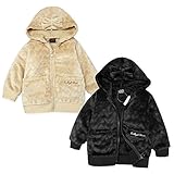 (ベージュ/95cm)ベビー服 女の子 アウター フルジップ パーカー ジャケット Dolly Ribbon ドーリーリボン ボア リボン付きフード ハート柄エンボス加工 刺繍 女児 ベビー