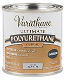 Rust-Oleum Varathane 9161H 1/2-Pint Interior Oil Polyurethane, Satin Finish [並行輸入品]
