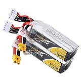 【4セル】Tattu 450mAh 75C 4S1P 14.8V Lipoバッテリー XT30プラグ マイクロFPVドローン用【2個セット】