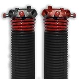 dura-lift .225 X 1.75 " X 27 "ガレージドアねじりコイルばね(レッド) 2" Inner Diameter DLTR227B