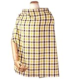 ポーチェ(pouche) 授乳ケープ ブロックチェック (イエロー)