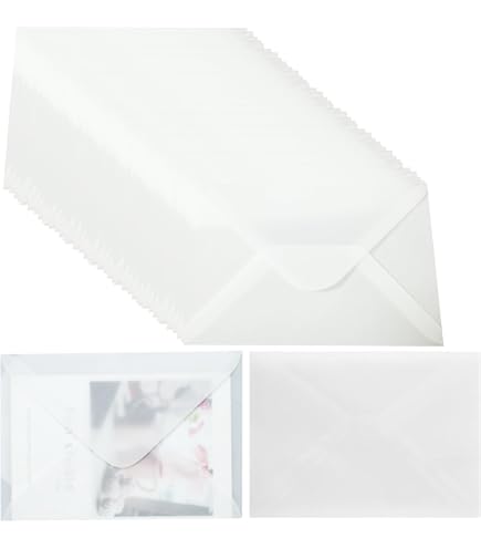 Amazon | 種子の保存保管郵送 グラシン袋グラシン封筒グラシン紙 約5cm  