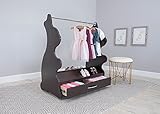 Ace Baby Furniture Rabbit Mobile Dress-Up Clothes and Shoe Organizer Espresso Wenge [並行輸入品]