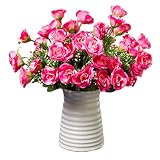 造花　フラワーアレンジメント　鉢　花瓶セット　ひまわり　ローズ　薔薇　花束　ブーケ　装飾　室内　リビングルーム　ダイニングルーム　シルク　アートフラワー　人工観葉植物　バラ色/オレンジ/ピンク/赤/黄