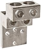 Morris Products 90926 Mechanical Panelboard Lug, Four Conductors, Aluminum, 750 AWG, 750mcm - 3/0STR