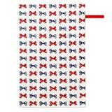 赤ちゃんにやさしい安心おむつ替えシート（日本製） 防水　コンパクト収納　出産祝い　ポルカドットとストライプのフレンチリボン(スケアー地・アイボリー)　B0704400　日本製