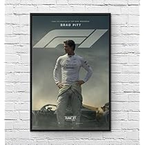 Amazon.co.jp: 【フレーム付-黒-】映画ポスター エフワン F1 ブラッド