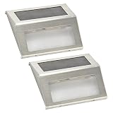Subay　2　LED ソーラーライト防水 屋外照明/庭先/車道/階段/軒先/壁掛け/玄関用　2ライトセット
