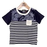 クリフメイヤー キッズ ウェーブボーダーTシャツ 100 NAVY 1453505K