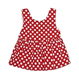 MIOIM ベビー キャミワンピース 赤ちゃん キッズ 可愛い レッド 水玉柄 ドレス 発表会 入園式 お出かけ お呼ばれ ゆったり チョッキスカート 1~3歳