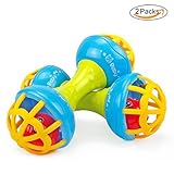 BabyPrice 2pcs Babies Toys Shakers Rattles Teethers Baby Dumbbell [並行輸入品]