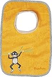 Playshoes 27 x 26cm Baby Slip-On Bib Monkey (Yellow) by Playshoes